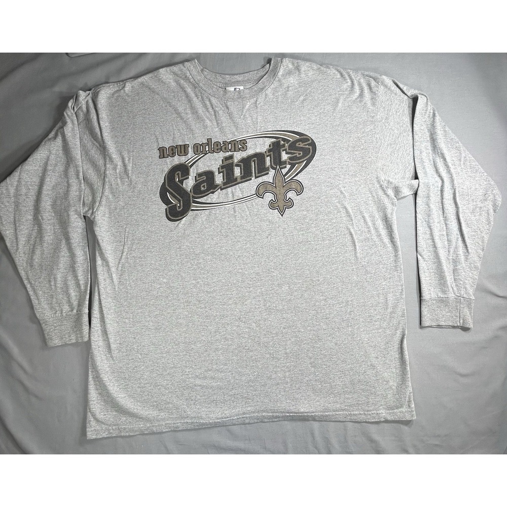 Vintage New Orleans Saints NFL Football Long‎ Sleeve Shirt Size Men's 2XL